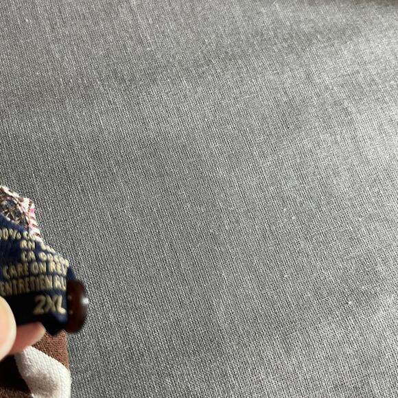 Vintage Francois Girbaud Polo Shirt‎ Mens 2XL Brown Striped Short Sleeve 90s Y2K - Picture 9 of 12